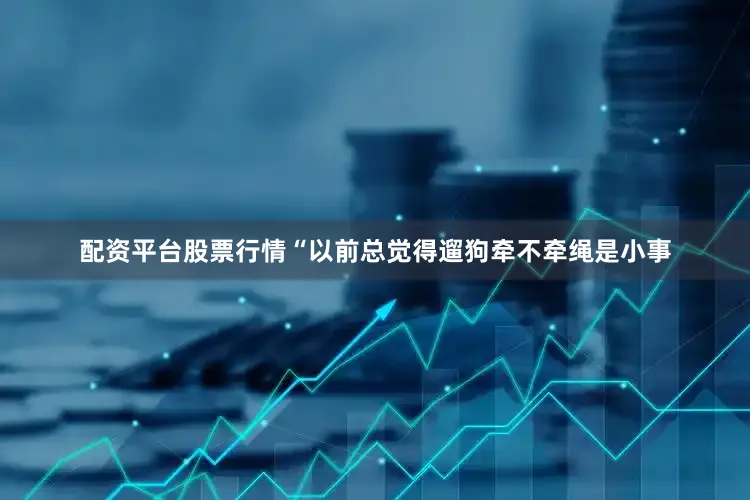 配资平台股票行情“以前总觉得遛狗牵不牵绳是小事